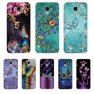 Samsung Galaxy J2 Pro J4 J4+ J6 J6+ Plus J8 2018 Soft TPU Silicone Phone Case Cover Poetic Butterfly