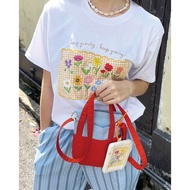 Keep Growing Flower T-shirt by mnw.curated (T-shirt with embroidery and screen printing)