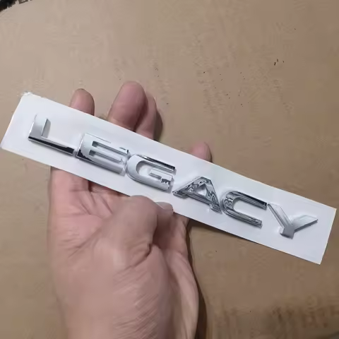 Chrome Silver LEGACY Badge Sticker Rear For SUBARU Sticker Trunk Sticker For SUBARU LEGACY DIT Outba