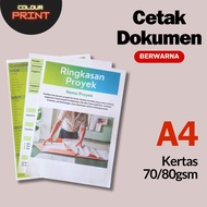 A4 Colored Document Print HVS 85gsm Artpaper 150gsm