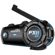 FODSPORTS FX8 AIR Bluetooth Motorcycle Headset with Music Sharing, 2-Way Motorcycle Helmet Bluetooth