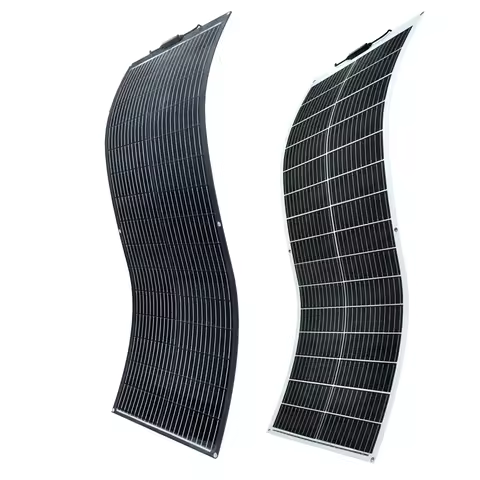 1000W -100W Flexible Solar Panel 100W 24V / 12V Monocrystalline Solar Modules Bendable Semi-Flexible
