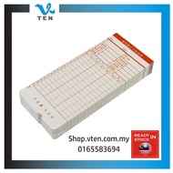 Gila Gila Punch Card (50pcs) Time Recorder Card Time Recorder Punch Card