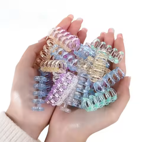 3pcs/set 5 Holes Book Rings Loose Leaf Page Binder for Notebook Diary Binding Transparent Ring Binde