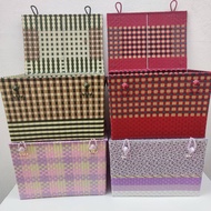 Plastic Woven Basket Welded Steel Frame With Lid Low Tank Width 38 Length 50 Height 36 Cm Mouth Edge