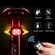 USB Rechargeable Wireless Remote Control MTB Bike Headlamp Tail Lights