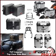 Motorcycle Aluminum Box Rear Luggage Box 42L 44L 53L Tail Case Trunk Pack Storage Side Saddlebag for