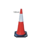 Road Cone, Traffic Road Cone (Black Base) Giant Safety Traffic Cone 100cm(H), Super Big Traffic Cone
