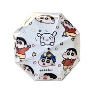 GOLDMINES Dog Printted Crayon Shin Chan Automatic Umbrella Letter Cartoon Anime Crayon Shin Chan Fol