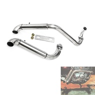 XV 400 535 Motorcycle Exhaust Pipe Mufflers Full Exhaust System Silencer For Yamaha Virago XV535 XV 