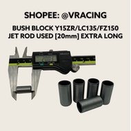 Y15ZR, LC135 Block Bush For Jack Rod Extra Long 20mm