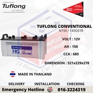 TUFLONG CONVENTIONAL N150 | 145G51R AUTOMOTIVE CAR BATTERY