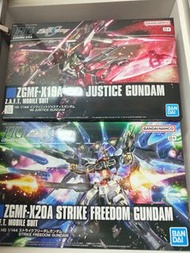 Bandai Hg CE HG 1/144 gundam strike freedom & infinity justice seed destiny