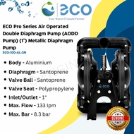 ECO Pro Series Air Operated Double Diaphragm Pump (AODD Pump) ECO-100-AL-XX (1") Metallic Diaphragm 
