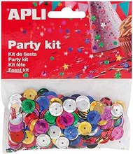 [SG] APLI Assorted Colors 11mm Sequins | Suitable For Parties | Pack of 3 [Evergreen Stationery]
