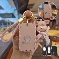 Key cover for Mazda 6 3 2 cx30 Cx5 2024 2025 Mazda3 Mazda2 Key Case holder Pouch Anti-Drop Keychain 