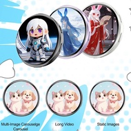 For E Badge E87s With Speaker Cyber Badge Electronic Display Screen Image Video Player Id Photo N2h1