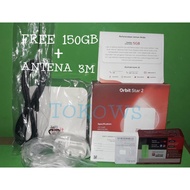 Modem Wifi Home Router 4G Telkomsel Orbit Star 2 B312 150GB + Antena