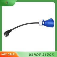 [luxiang.] 1 PCS EV Charger Female Plug 3 Pins Adapter Waterproof Connection Blue Plastic Portable C
