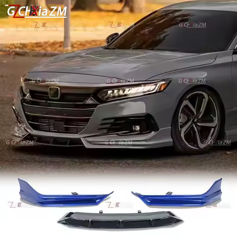For 2022 Honda 10.5th Accord Front Bumper YF CV-650 Style Diffuser Deflector Aerodynamic Kit Front L