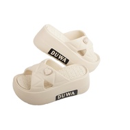 Genuine Duwa sandals with cross straps 6 minutes