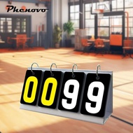 [Phenovo] Flip Score Board Score Keeper Digital Scorer 4 digits Score Flipper for Outdoor