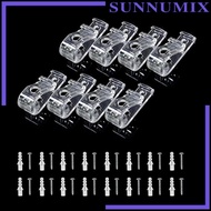 [Sunnimix] 8Pcs Blinds P Clips Hook Loop Curtain Window Roller Shades Holder Chain Cord
