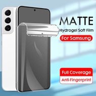 Full Cover Matte Hydrogel Film Screen Protector For Samsung Galaxy A14 A54 A74 A13 A33 A53 A73 S24 S23 S22 S20 S10 S9 S8 A02s A03s A20s A10s A11 A22 A31 A51 A71 A32 A50s A30s A52s Note 20 Ultra 10 9 8 Plus S7 edge M30s M51 M52 M53