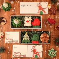 2025 Christmas Souvenirs Christmas Tree Elk Snowflake Handmade Scented Candles Christmas Gift Box Se