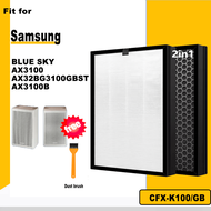 CFX-K100 /Gb สำหรับ Samsung เครื่องกรองอากาศ AX32BG3100G AX32BG3100GB AX32BG3100GBSG เปลี่ยน2ใน1ตัวก