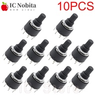 10PCS RS16 RS26 Selectable Band Rotary Channel Selector Switch Single Deck Rotary Switch Band Select
