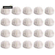 20 Pcs Grid Cube Connector Abs Connectors For Wire Cube Storage Shelving (White)