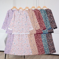 Nayla.z]Dewasa Saiz36-52(S-6XL) SetBajuKurung(T60051) Sedondon SlimCut CorakBunga Bersulam MiniModen