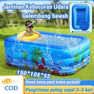 LIMITED 【Free shipping】small children's swimming pool /3 bubble ring children's swimming pool/swimmi