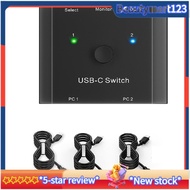 8K USB C KVM Switch USB C SWITCH 2 in1 OUT 8K@30Hz 4K@120Hz PD 100w 10Gbps Data Transmission