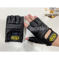 MOTORCYCLE GLOVE AR HALF CHOPPER DESIGN RIDING GLOVE ANTI-FALL LEATHER BIKE GLOVE HALF