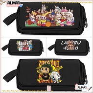 ALMA Labubu Pencil Bag, Large Capacity Cute Cartoon Pencil Cases, Gift Storage Bag
