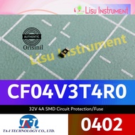 CF04V3T4R0 32V 4A 0402 Circuit Protection Fuse SMD W TA-I Tech CF04V3T4R0 Original