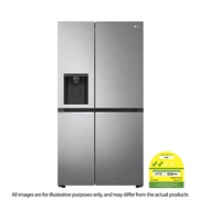 [BULKY] LG GS-L6172PZ 617L SIDE BY SIDE FRIDGE (PLATINUM SILVER) | 2 YEARS WARRANTY