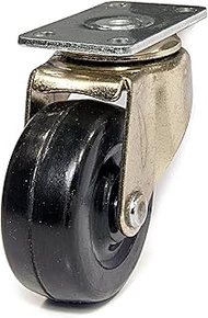 Richelieu Hardware F28469 Heavy-Duty Furniture Swivel Caster, 1-31/32 in (50 mm) Wheel Diameter, Bra