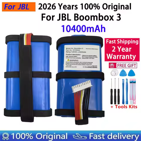 Fast Shipping 100% Original Speaker Battery For JBL Boombox 3 Boombox3 10400mAh Special Edition Blue