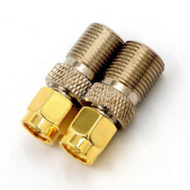F Female Jack To SMA Male Plug Straight Rf Coax Coaxial Connector Adapter / Cable TV COAX to SMA WIF