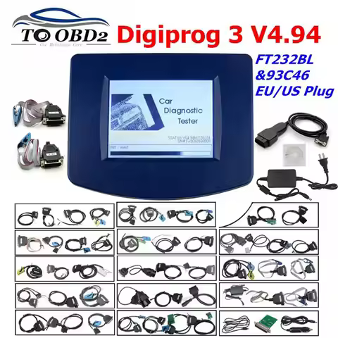 Digiprog3 Full set Digiprog 3 V4.94 programmer DigiprogIII with FTDI Chip Mileage Tool for Many Cars
