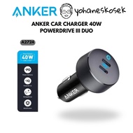 Anker Car Charger, 40W POWERDRIVE III DUO