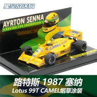 CAMEL CAMEL LOTUS LOTUS 99T 1987 Seine Anniversary Mini Cut F1 Model 1/43