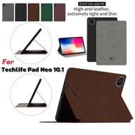 For Techlife Pad Neo 10.1 Inch 2024 High Quality Skin Feel PU Cover Business Style Leather Casing Fl