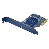 Kad Pengembangan USB3.2 GEN2x2 20Gbps PCI-E 4X Penyesuai TYPE-C ASMedia ASM324 Dual Cip
