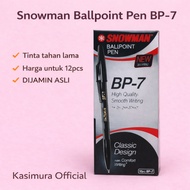 Snowman BP-7 Ballpoint Pen Snowman Ballpoint Pen BP-7 Snowman Pen BP-7 (12 pcs)