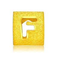 CHOW TAI FOOK 999.9 Pure Gold Alphabet F Charm F189549