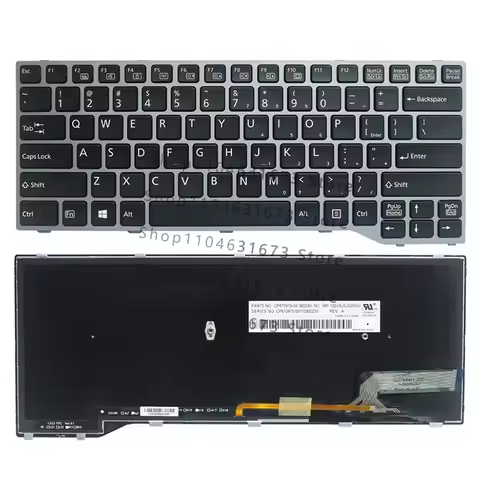 Keyboard For Fujitsu LifeBook E544 E546 E547 E733 E734 E736 E743 E744 E746 New